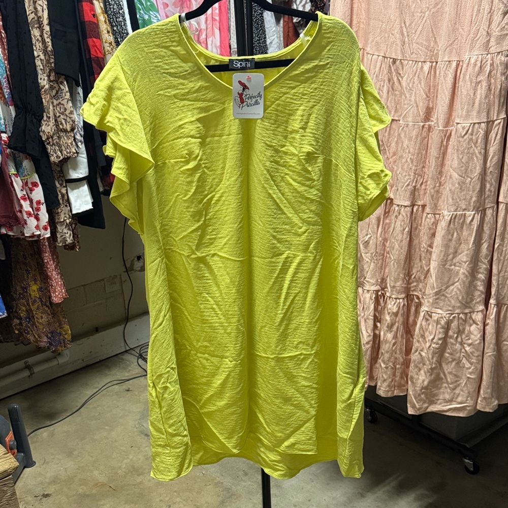 Siphit Yellow Midi Dress